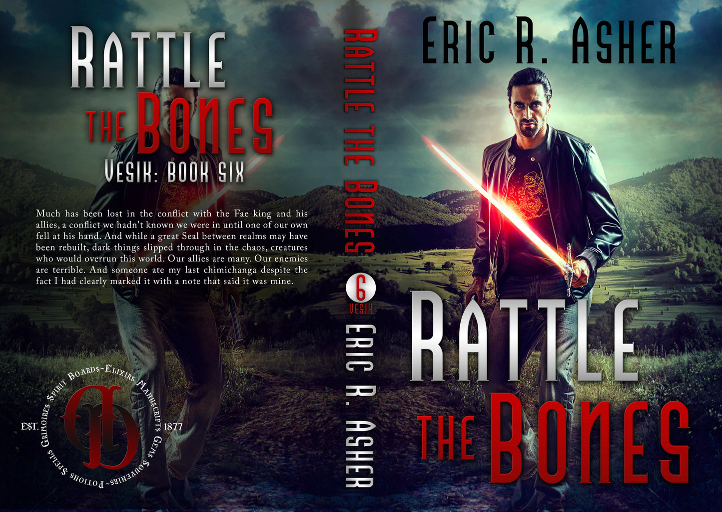 Rattle the Bones Old Cover Black Font (Vesik Book 06)